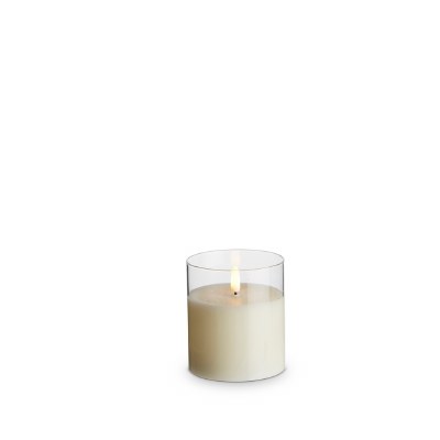 Clear Glass Pillar Led 4in