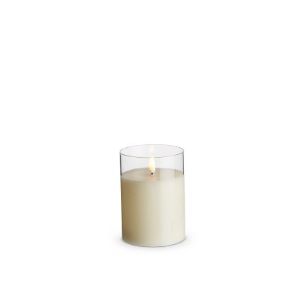 Clear Glass Pillar Led 5in