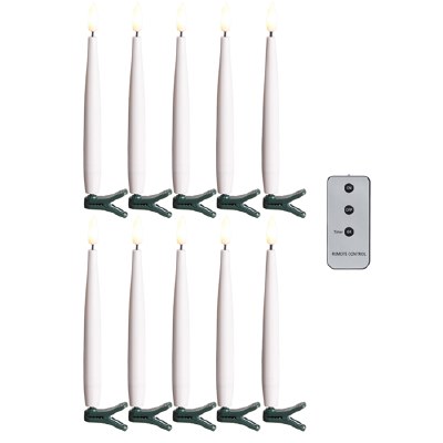 Clip On Lighted Candles 10ct