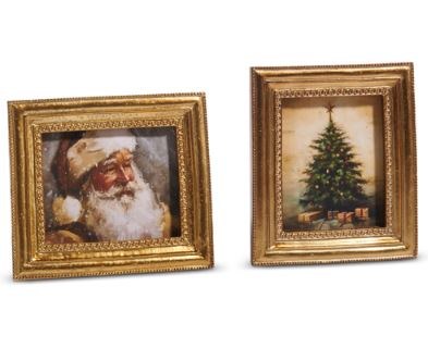 Gilded Xmas Frame 1pc