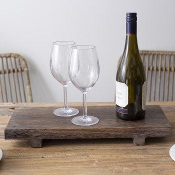 Wood Rectangular Riser Large