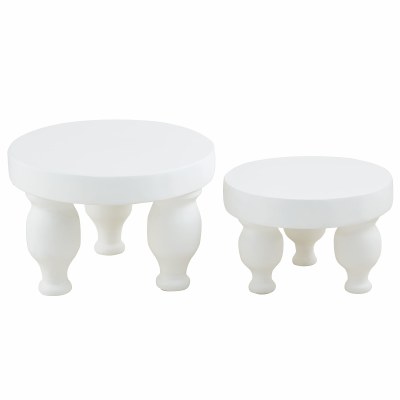 Footed Pedestal White Large 1p
