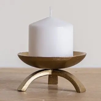 Brass Tripod Candle Holder