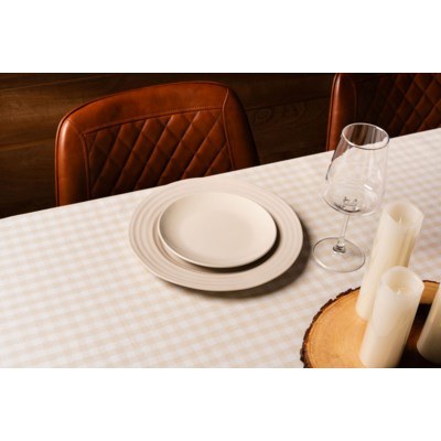 Gingham Check Tablecover 90in