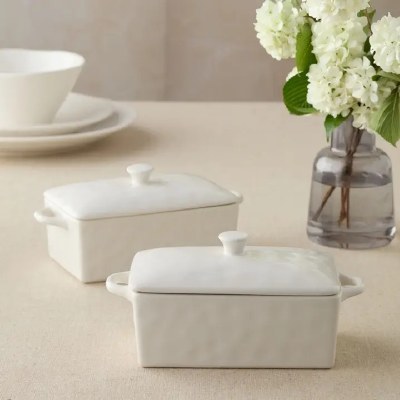 Linen Rectangular Mini Baker