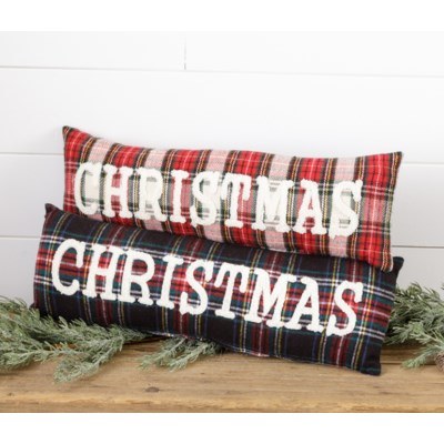 Pillow Xmas Tartan 1ct