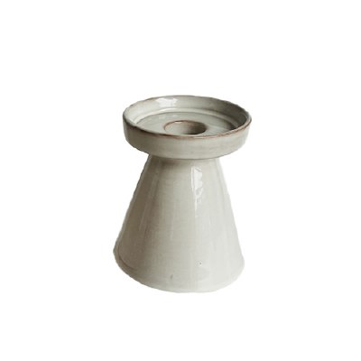 White Pillar/taper Holder Sm