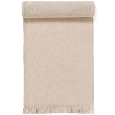 Table Runner Scallop Chambray