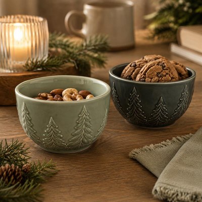 Tree Ceramic Bowl 1ct
