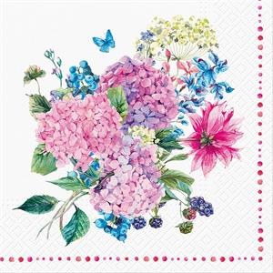 Napkins Hydrangea 20ct