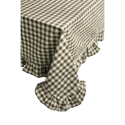 Gingham Check Tablecover 90in