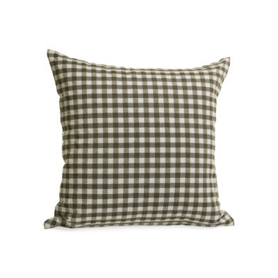 Cushion Gingham 20in Olive