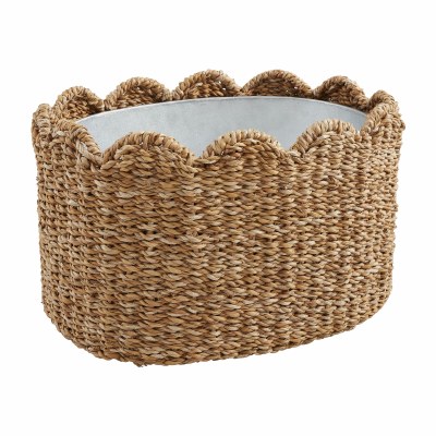 Scallop Woven Party Tub