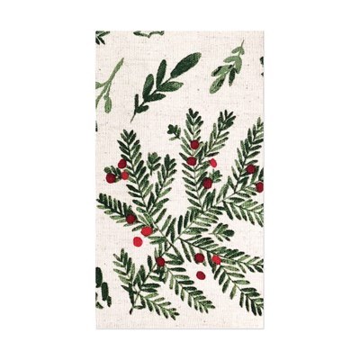 Napkins Guest Xmas Holly