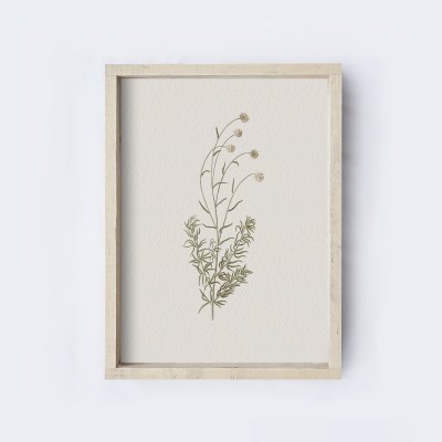 Vintage Flower Art Sign