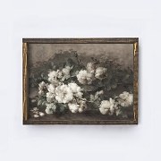 Vintage Dk Floral Sign Sm