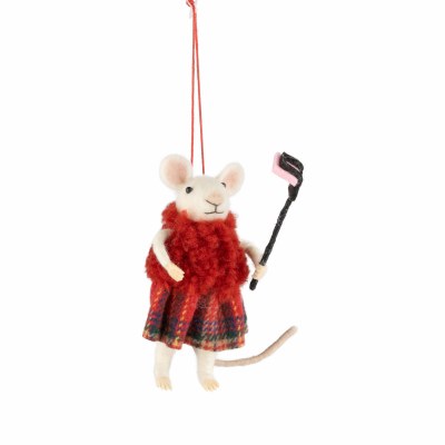 Mouse Selfie Ornament