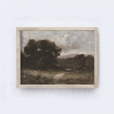 Vintage Tree Landscape Sign Lg