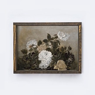 Vintage Dk Floral Sign Small