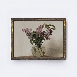 Vintage Lilac Wood Sign