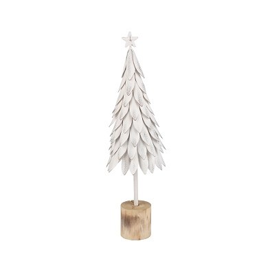 White Metal Tree 16in