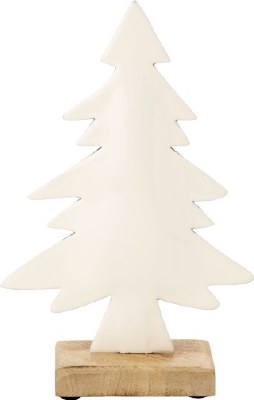 White Tree Metal/wood 8.5in
