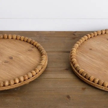 Beaded Round Tray 1ct 16in
