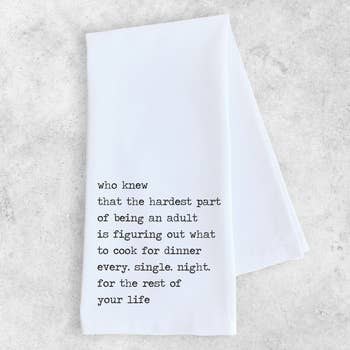 Tea Towel Being An Adult