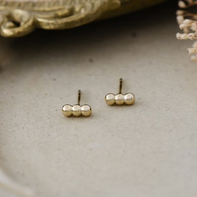 Earrings Align Studs Gold