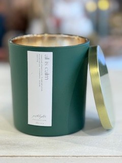 All Is Calm Candle Green