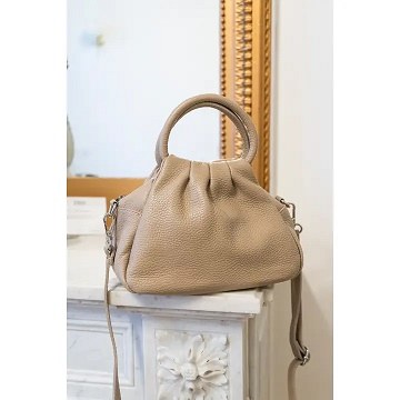 Ayla Leather Purse Taupe