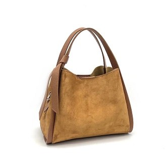 Lacie Bucket Suede Purse Camel