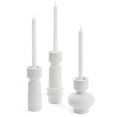 Candle Holder Ceramic 1ct Med