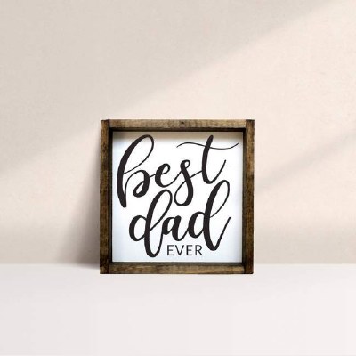 Best Dad Wood Frame