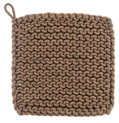Knit Trivet/holder Caramel 1ct