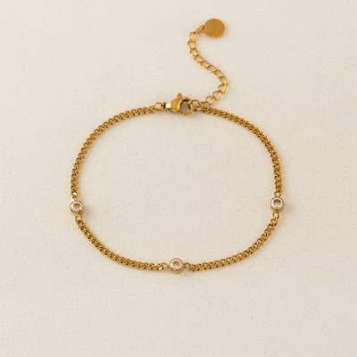 Cira Cz Chain Bracelet Wp