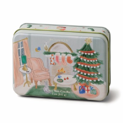 Xmas Tin Living Room Candle