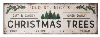 Xmas Tree Farm Iron Sign