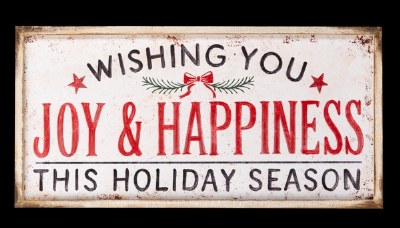 Joy &amp; Happiness Sign 24in
