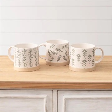 Leefy Green Stoneware Mug