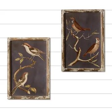 Birds On Branch Print 22in 1ct