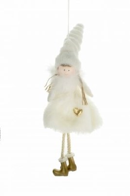 Doll White Ornament