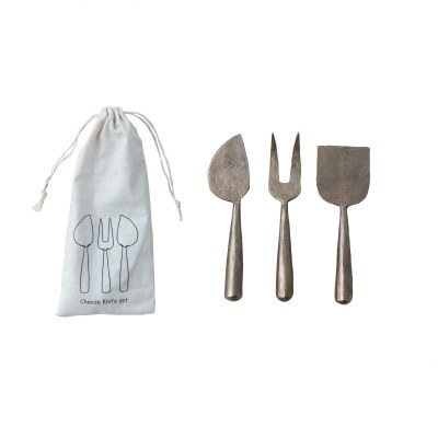 Metal Cheese Serving Set 3pcs
