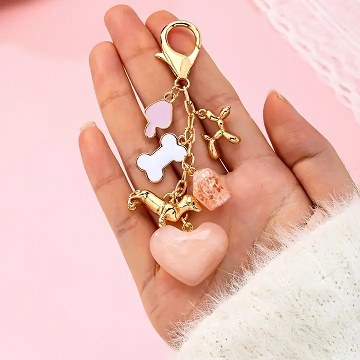 Key/purse Charm Dog