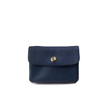 Luce Change Purse Leather Navy