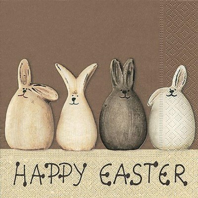 Napkins Happy Bunny Lunch 20ct