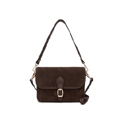 Edith Suede Purse Chocolate