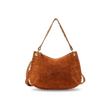 Joelle Suede Purse Camel