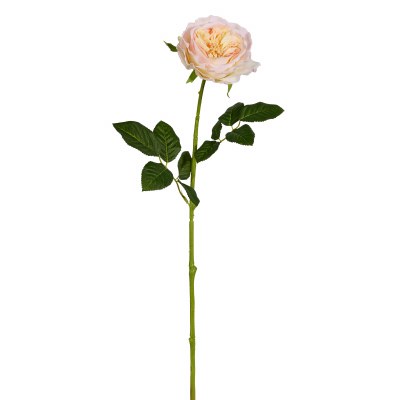 Real Touch Peach Rose Stem