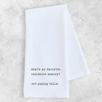 Tea Towel Favorite Childhood